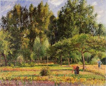 卡米耶 畢沙羅 Poplars, Afternoon in Eragny